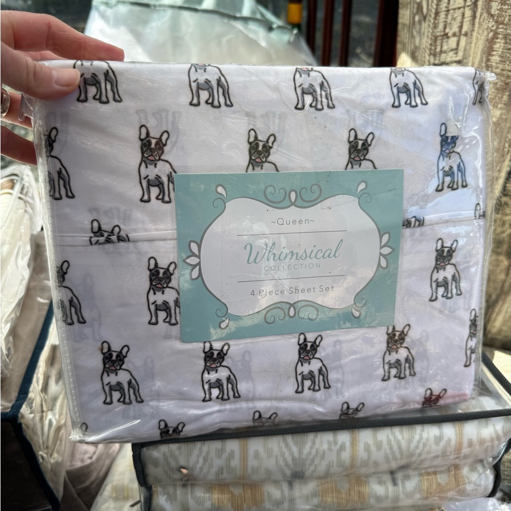Whimsical Collection French Bulldog Sheet Set